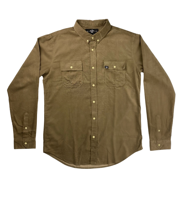 SunDiego Cord LS Ford Woven - Taupe - Sun Diego Boardshop