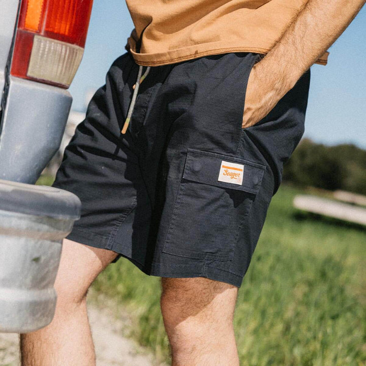 Seager Men's Yuma Cargo Short - Black - Sun Diego Boardshop