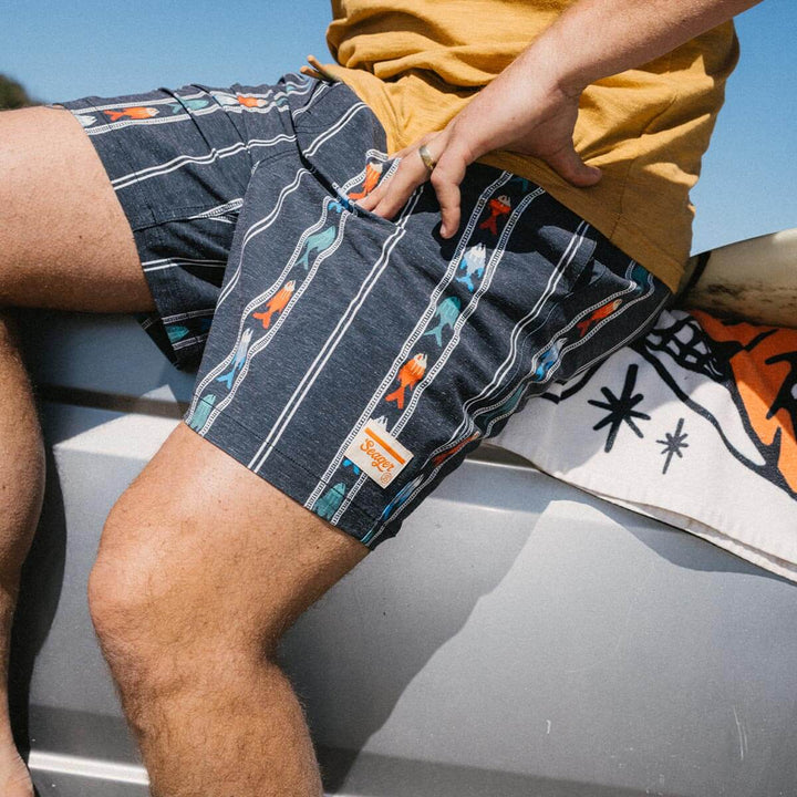 Seager Men's Yuma Hybrid Shorts - Upstream Black