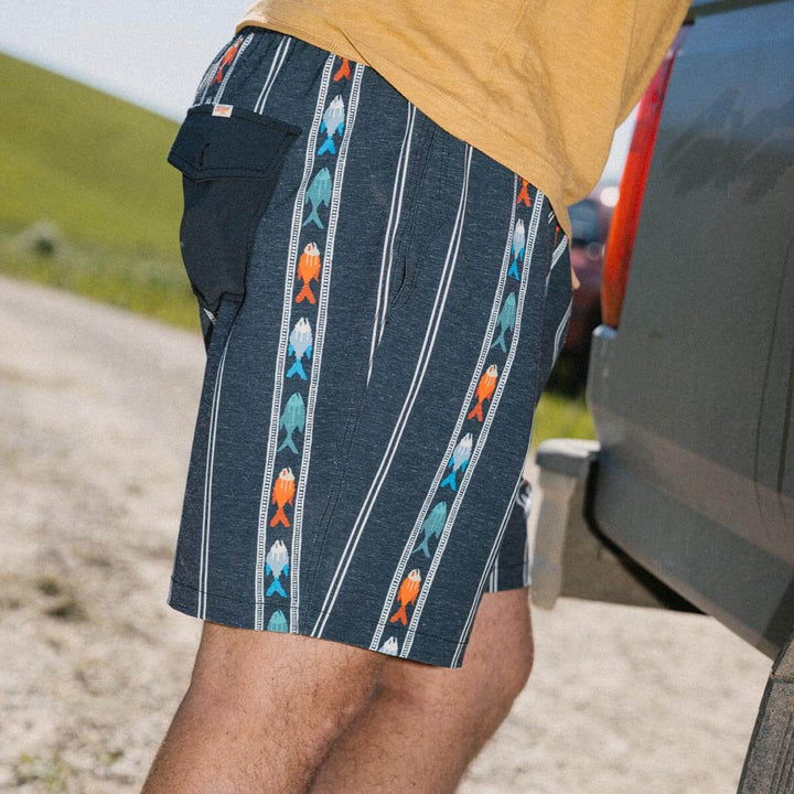 Seager Men's Yuma Hybrid Shorts - Upstream Black