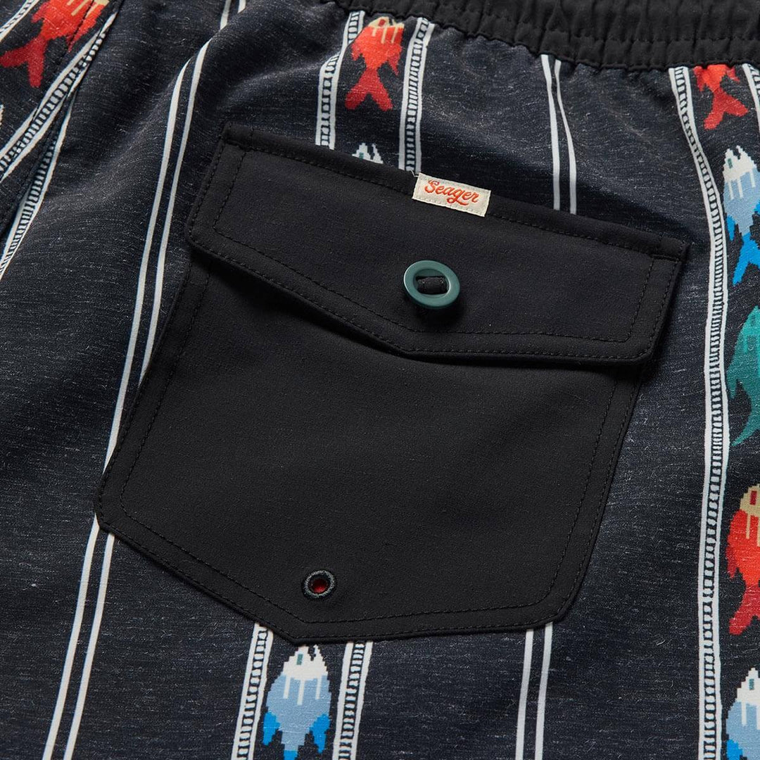 Seager Men's Yuma Hybrid Shorts - Upstream Black