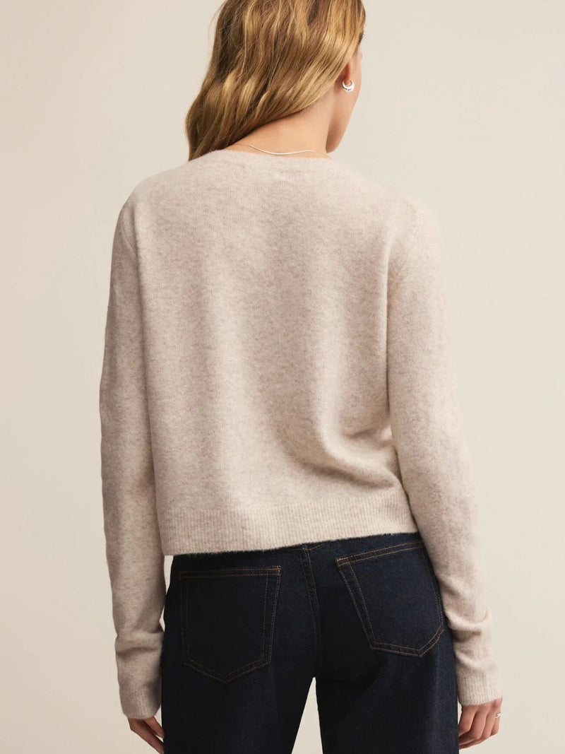 Z-Supply Medina Cozy Cardigan - Light Oatmeal Heather - Sun Diego Boardshop
