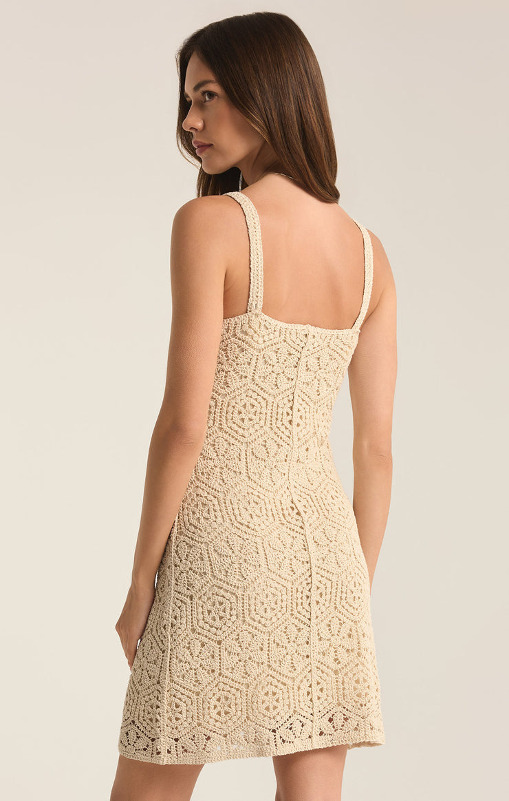 Z-Supply ALLURE CROCHET MINI DRESS - Natural - Sun Diego Boardshop