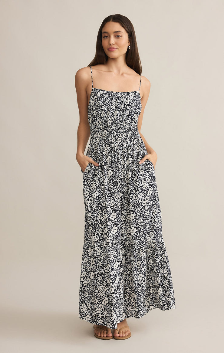 Z-Supply Toluca Ynez Floral Maxi Dress - ECLIPSE - Sun Diego Boardshop