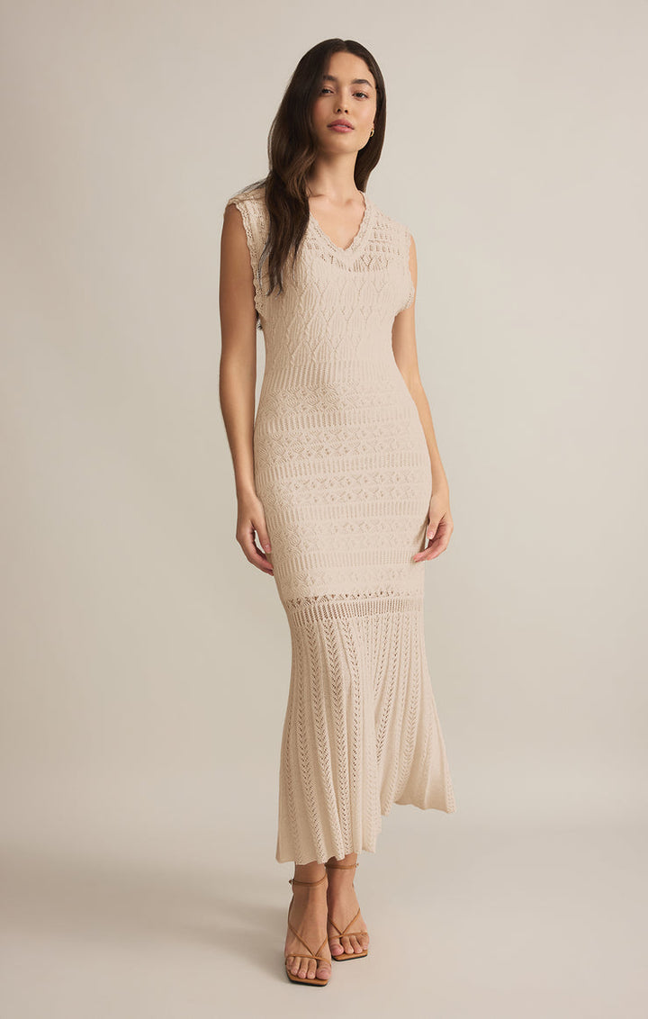 Z-Supply Marsella Crochet Midi Dress - SEA SALT - Sun Diego Boardshop