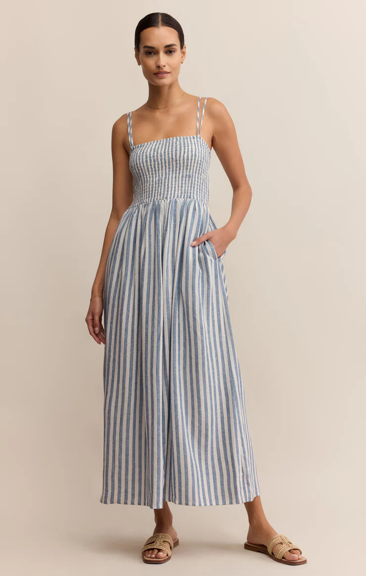 Z-Supply Nadine Striped Midi Dress - Boathouse - Sun Diego Boardshop