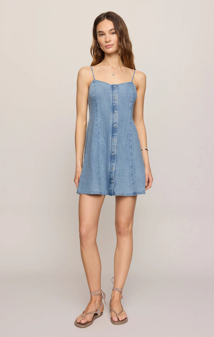 Z-Supply Women's Angel Eyes Denim Mini Dress - Shoreline