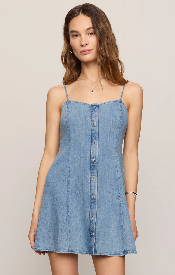 Z-Supply Women's Angel Eyes Denim Mini Dress - Shoreline