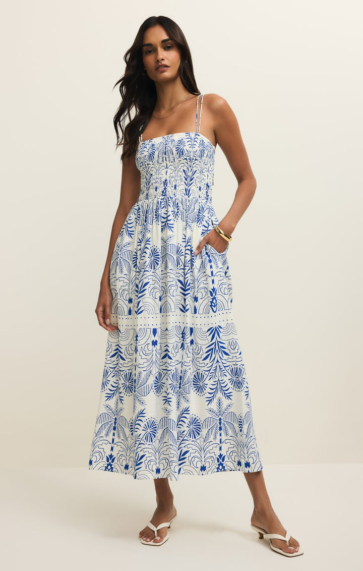 Z-Supply Women's Nadine Palm Dress - Nautical - Sun Diego Boardshop