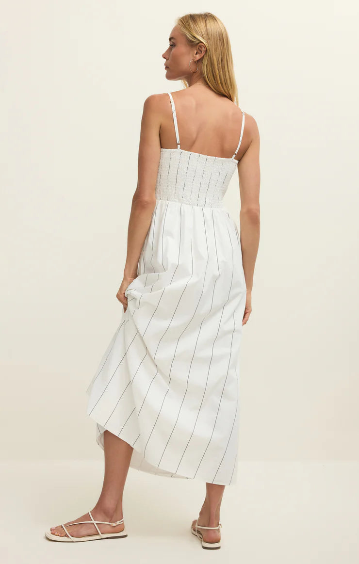 Z-Supply Bayside Stripe Maxi Dress - White - Sun Diego Boardshop
