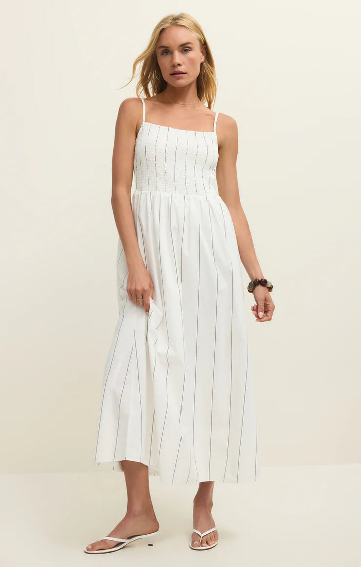 Z-Supply Bayside Stripe Maxi Dress - White - Sun Diego Boardshop