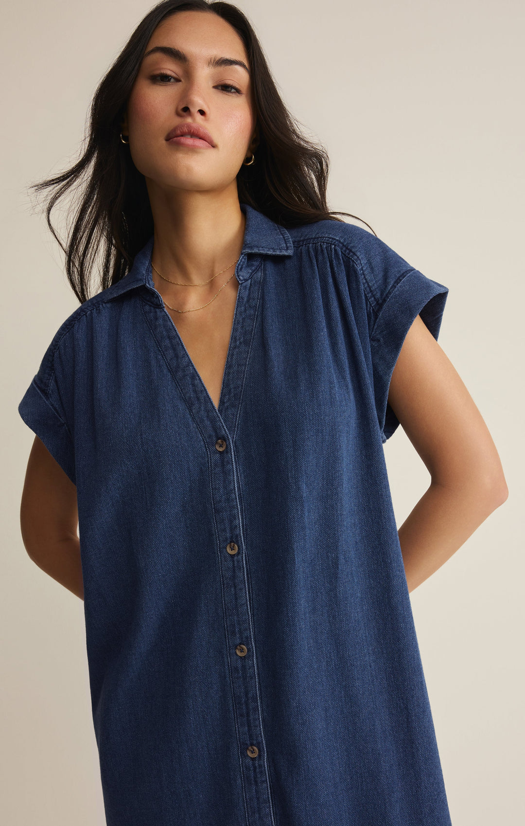 Z-Supply Women's Shellbound Twill Dress - Twilight Blue