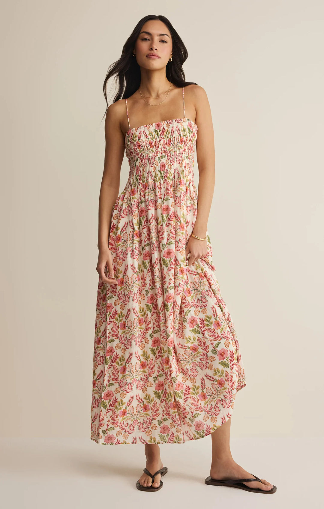 Z Supply Women's Cornelia Ami Floral Maxi Dress - Multi - Sun Diego Boardshop