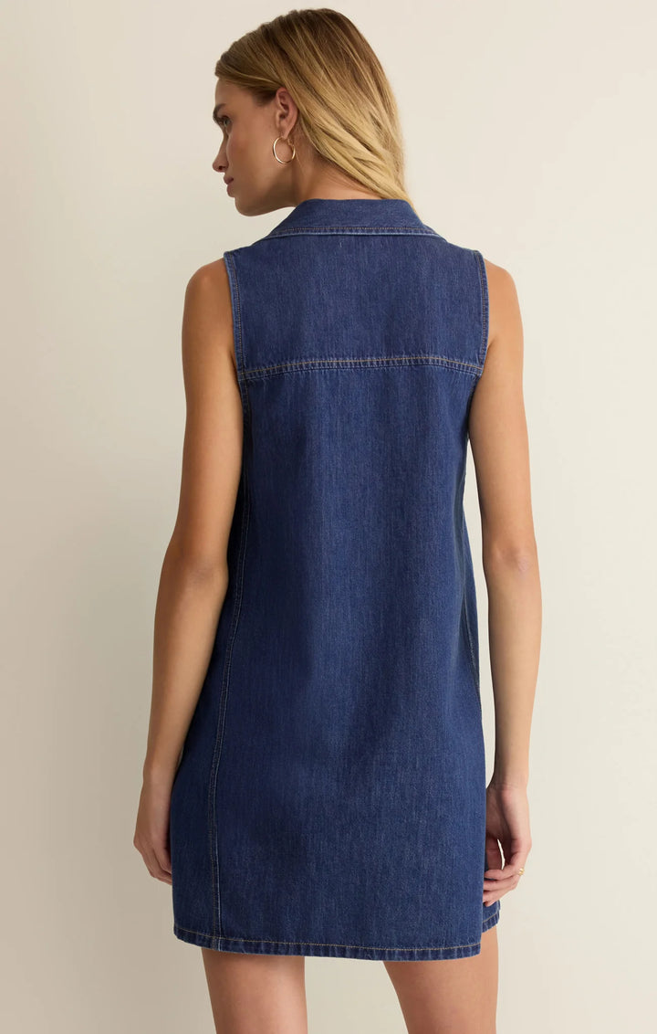 Z-Supply Women's New Light Denim Mini Dress - Deep Water