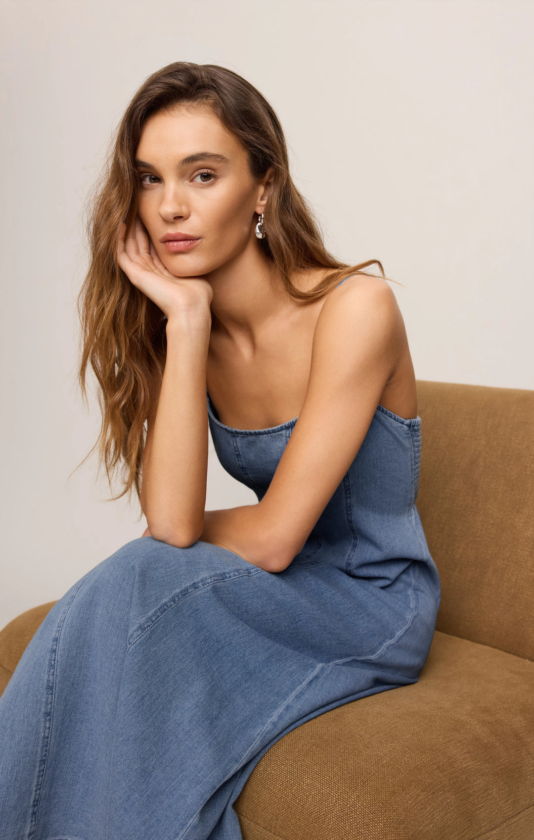 Z-Supply Women's Leonora Denim Midi Dress - Classic Indigo