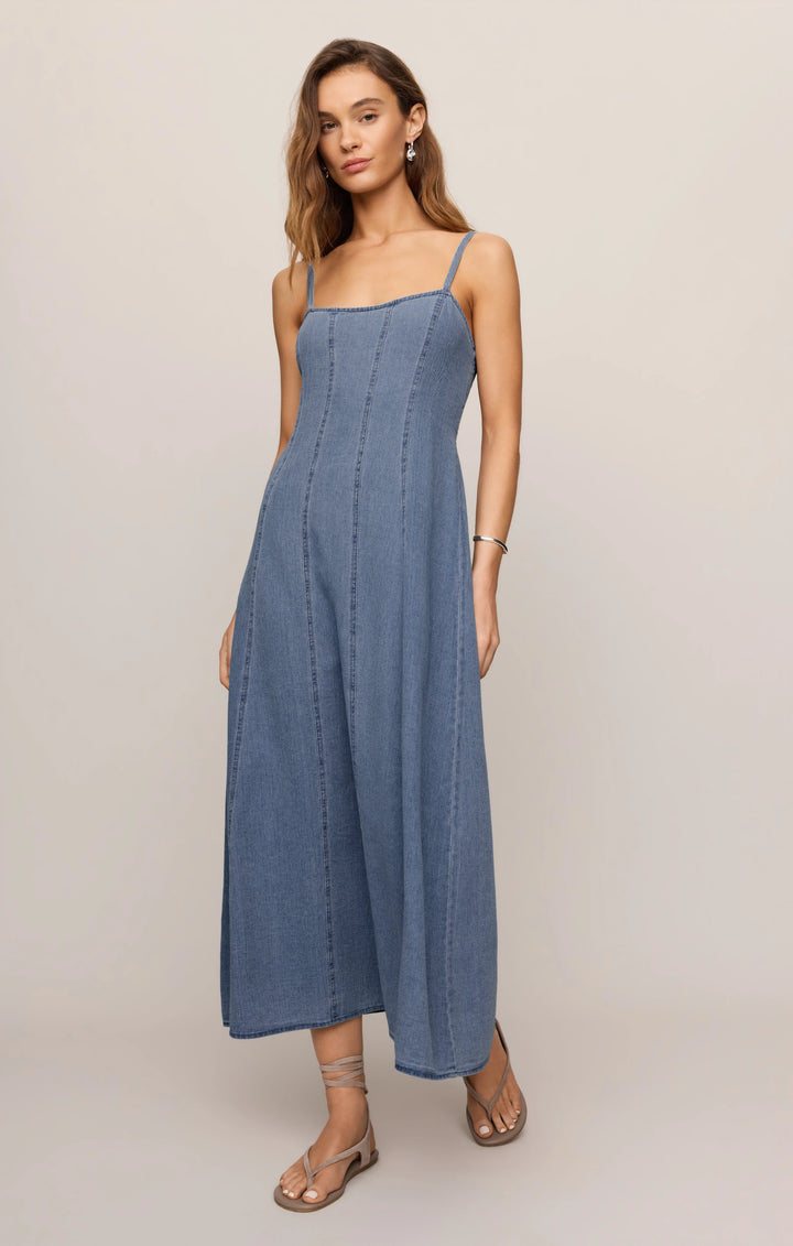 Z-Supply Women's Leonora Denim Midi Dress - Classic Indigo