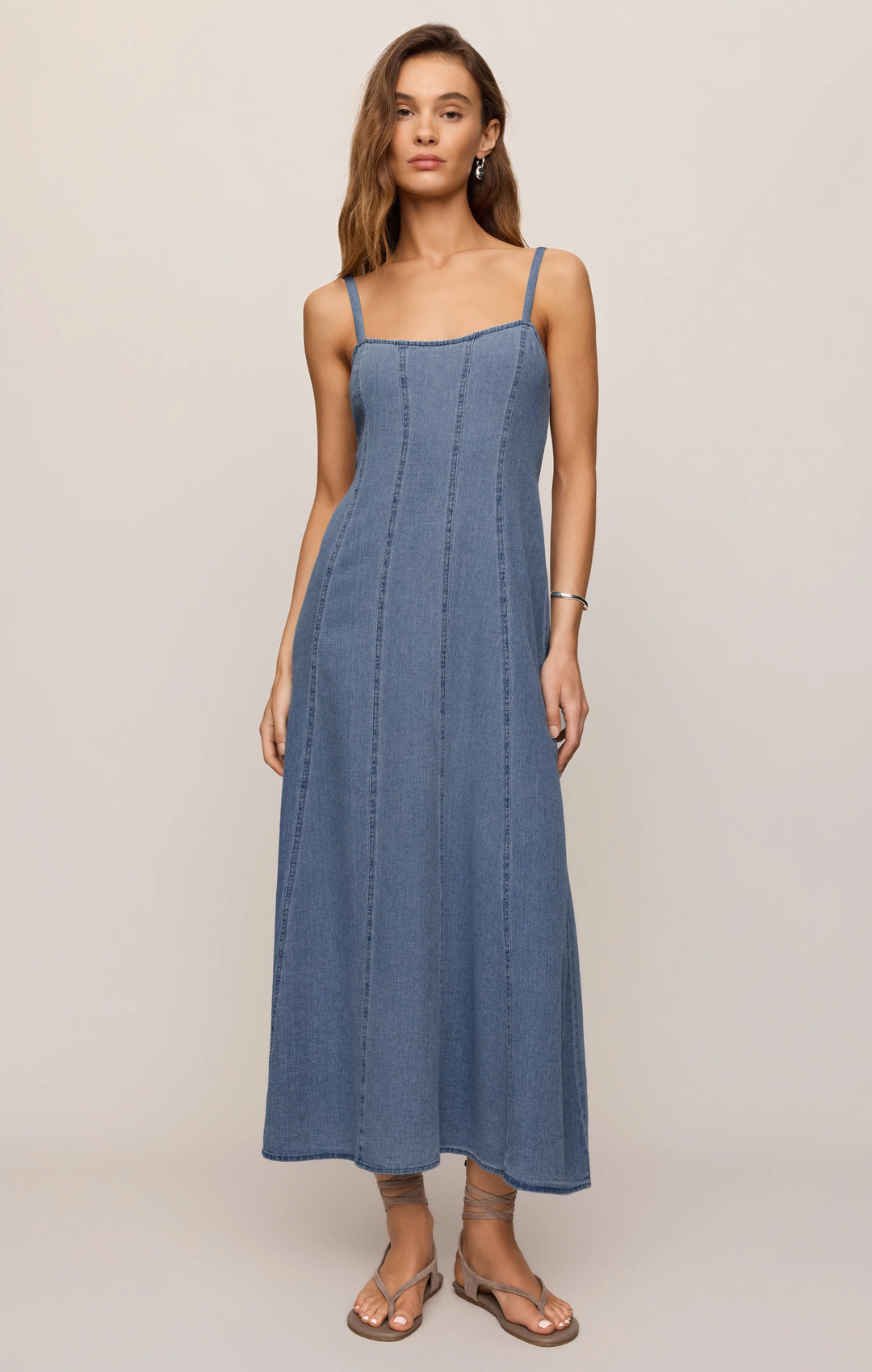 Z-Supply Women's Leonora Denim Midi Dress - Classic Indigo