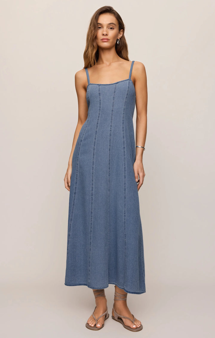 Z-Supply Women's Leonora Denim Midi Dress - Classic Indigo