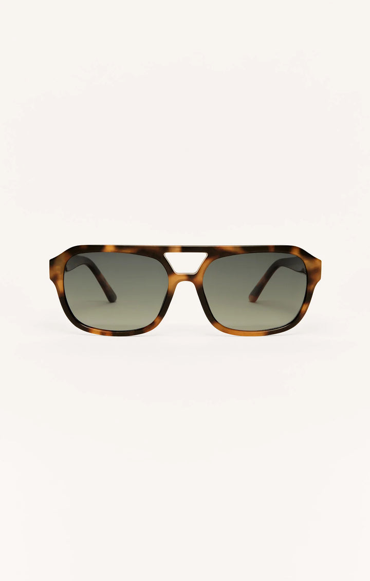 Z-Supply Women's After Hour Polarized Sunglasses - Dark Tort-Gradient Polarized