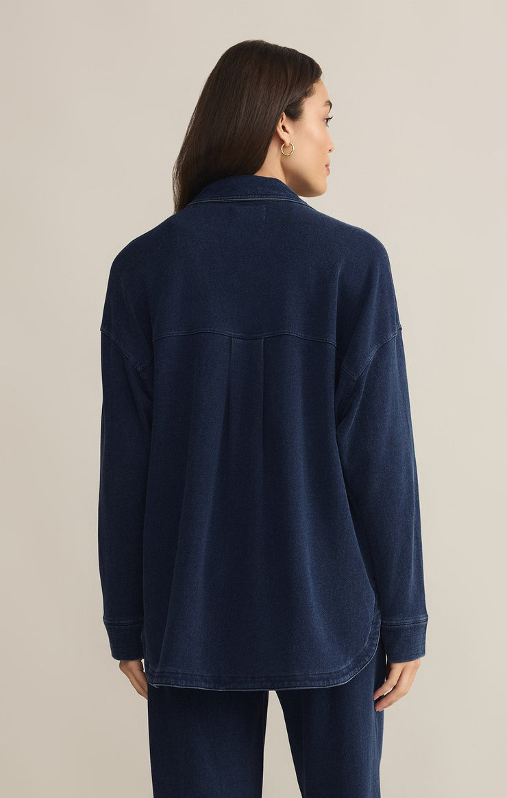 Z-Supply All Day Knit Denim Jacket - Indigo - Sun Diego Boardshop