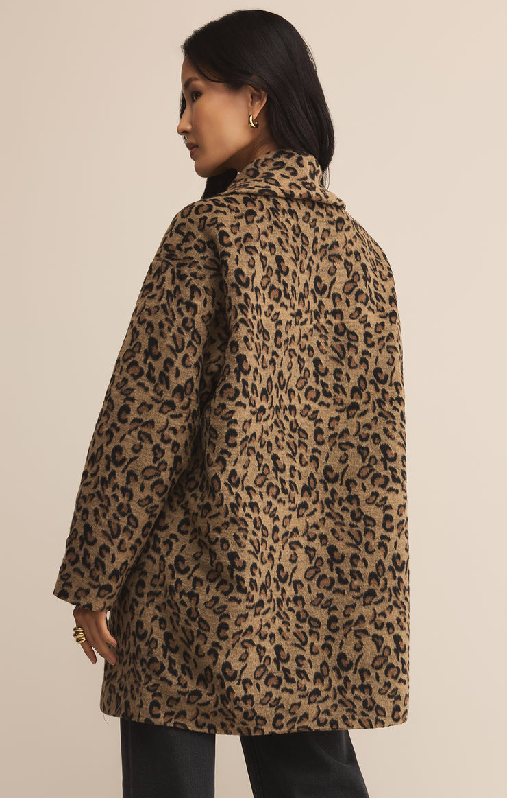 Z-Supply Lennon Leopard Coat - Suede - Sun Diego Boardshop