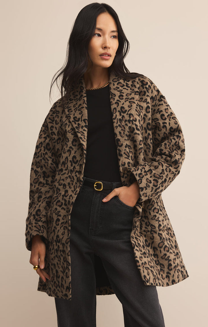 Z-Supply Lennon Leopard Coat - Suede