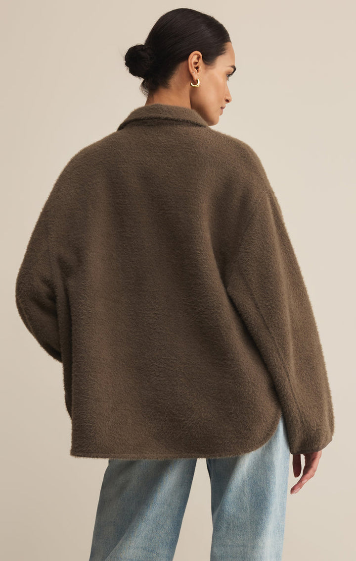 Z-Supply Bronx Sweater Knit Jacket - Tavern