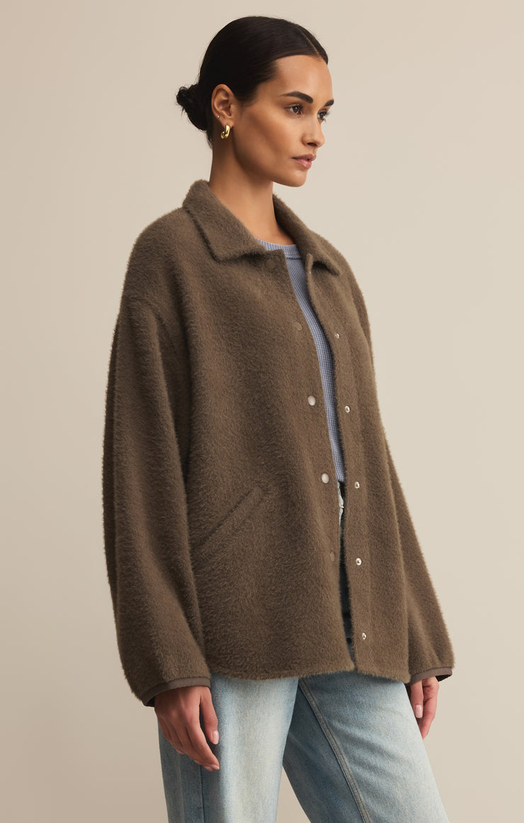 Z-Supply Bronx Sweater Knit Jacket - Tavern