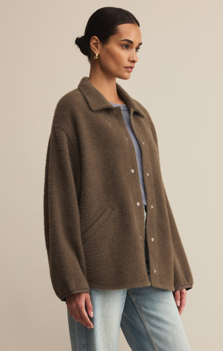 Z-Supply Bronx Sweater Knit Jacket - Tavern