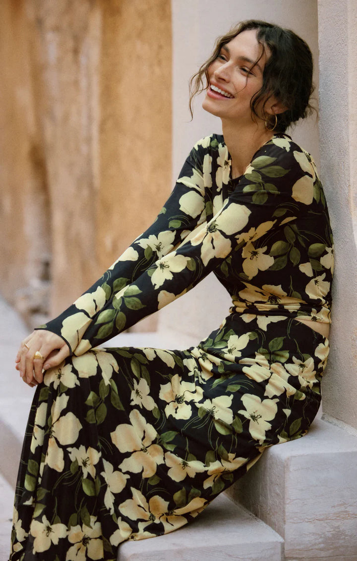 Z-Supply Eda Ren Floral Mesh Maxi Skirt - Sunnyside - Sun Diego Boardshop