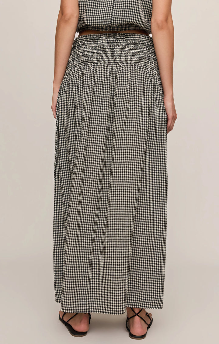 Z-Supply Women's Brooke Gingham Maxi Skirt - Black