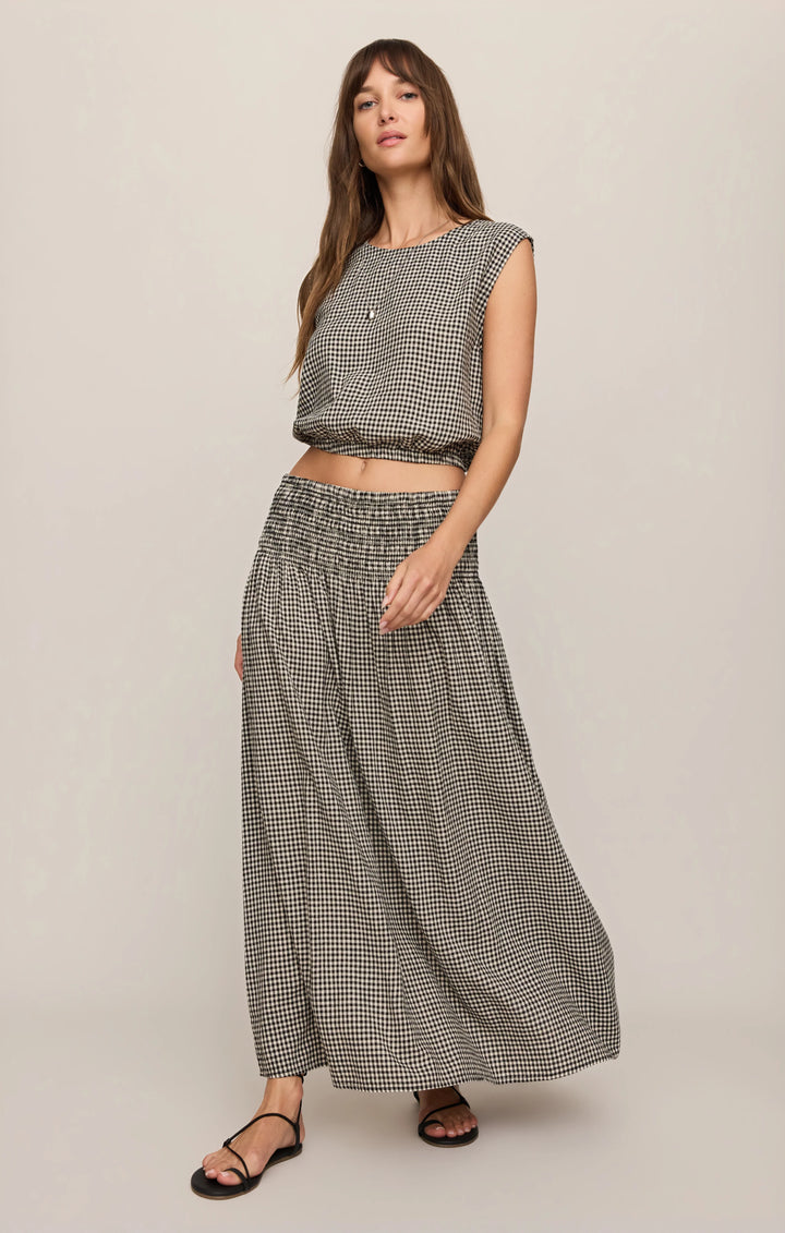 Z-Supply Women's Brooke Gingham Maxi Skirt - Black