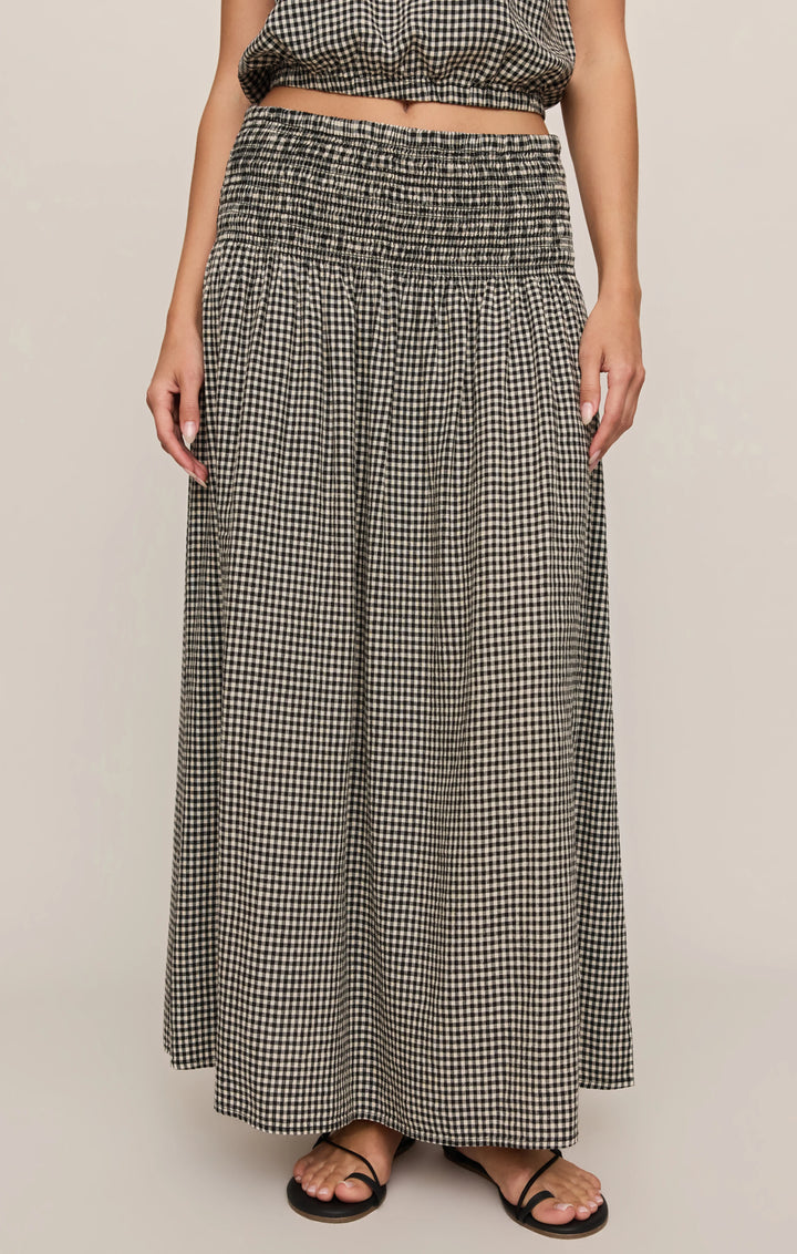 Z-Supply Women's Brooke Gingham Maxi Skirt - Black
