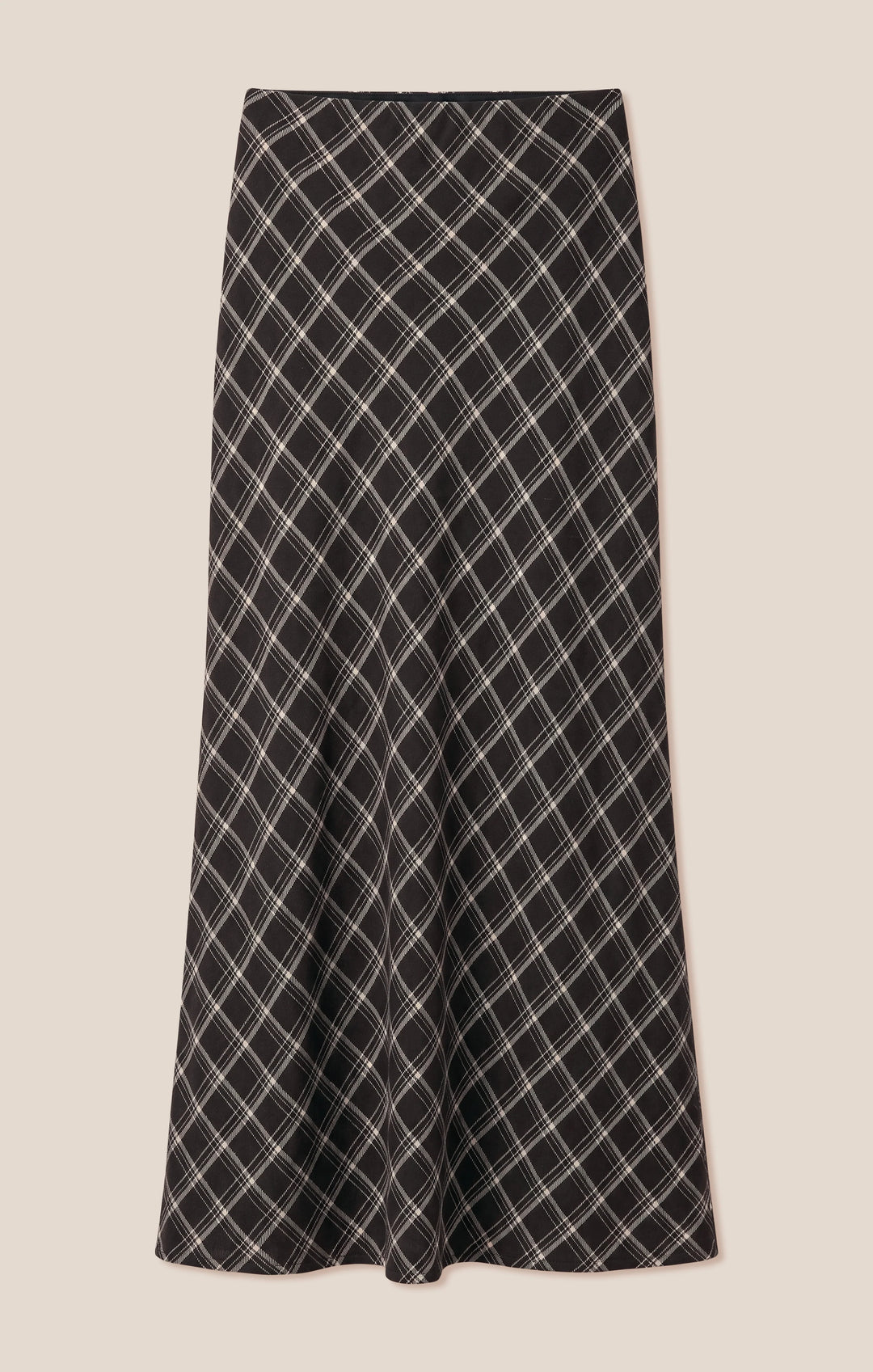 Z-Supply Women's Europa Plaid Maxi Skirt - Ash Black - Sun Diego Boardshop