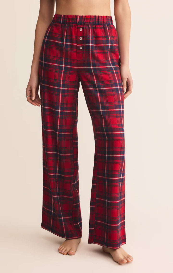 Z-Supply Hangout Plaid Pant - Haute Red - Sun Diego Boardshop