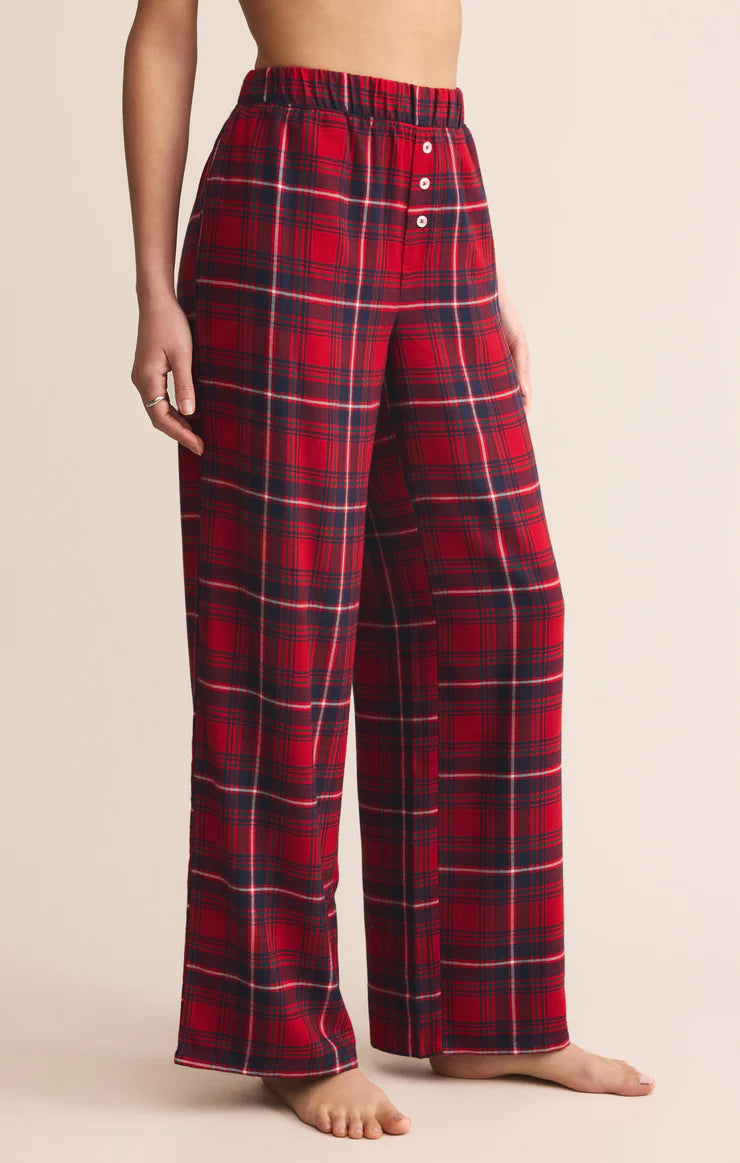 Z-Supply Hangout Plaid Pant - Haute Red - Sun Diego Boardshop