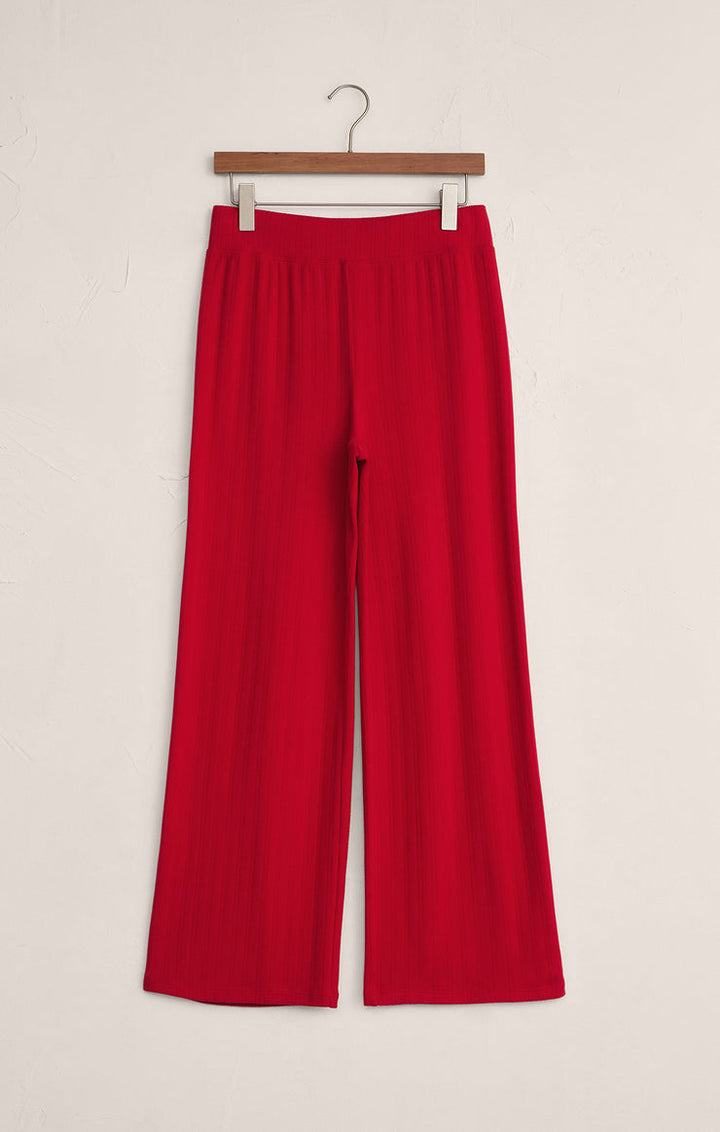 Z-Supply Luxe Pointelle Pant - Festive Red