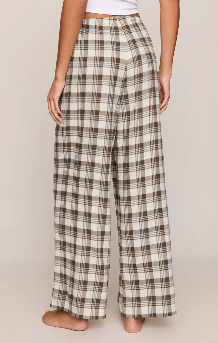 Z-Supply Women's Better Off Plaid Flannel Pant - Cocoa Bean - Sun Diego Boardshop