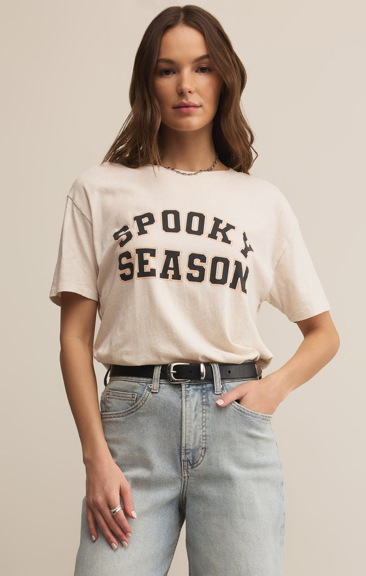 Z-Supply Spooky Season Boyfriend Tee - Vanilla Ice - Sun Diego Boardshop
