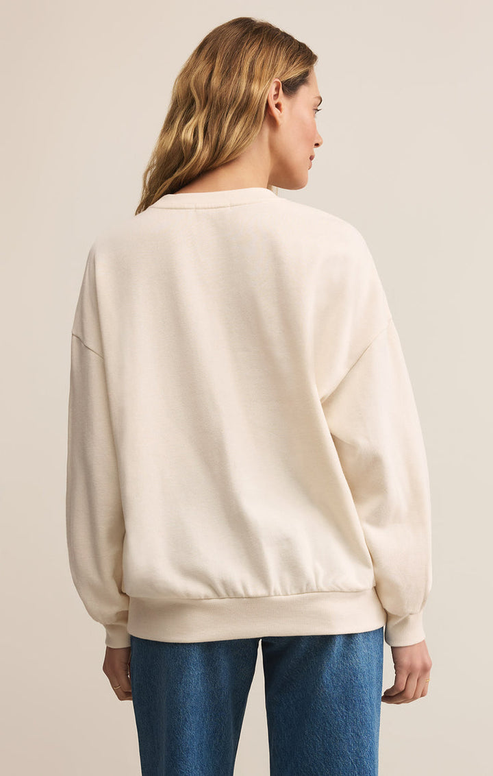 Z-Supply Oversized Love Sweatshirt - Vanilla Ice - Sun Diego Boardshop