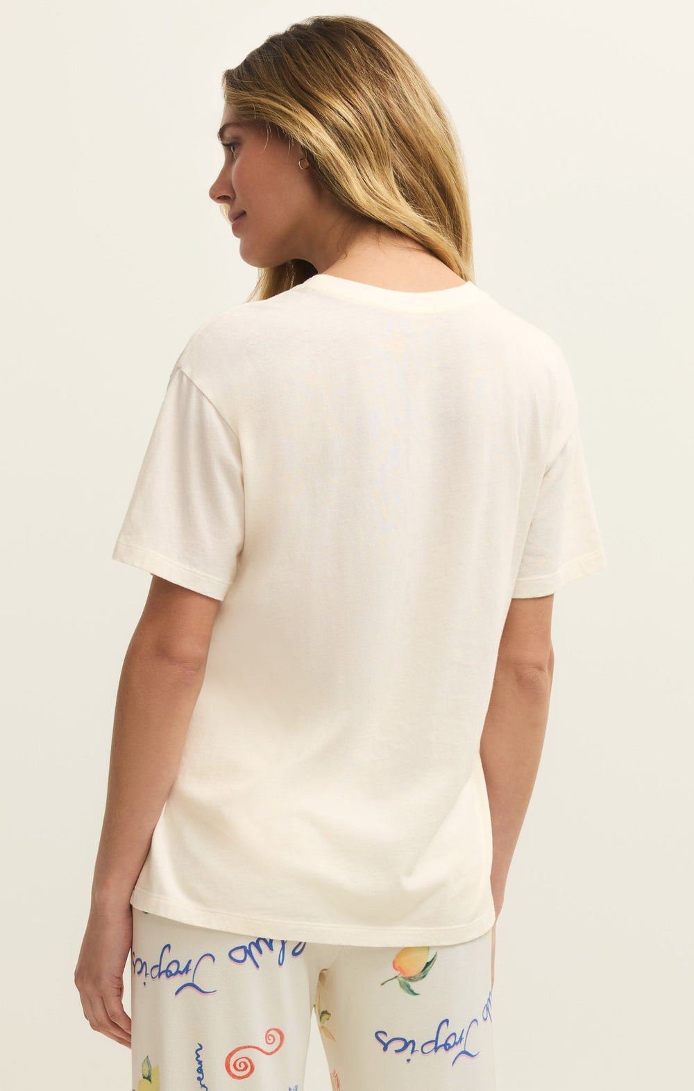 Z-Supply Women's Club Tropics Tee - Vanilla Ice - Sun Diego Boardshop