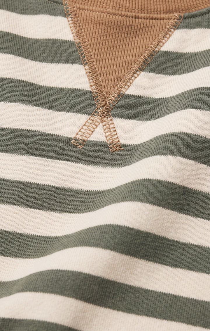Z-Supply Women's Low Key Stripe Sweatshirt - Monstera - Sun Diego Boardshop