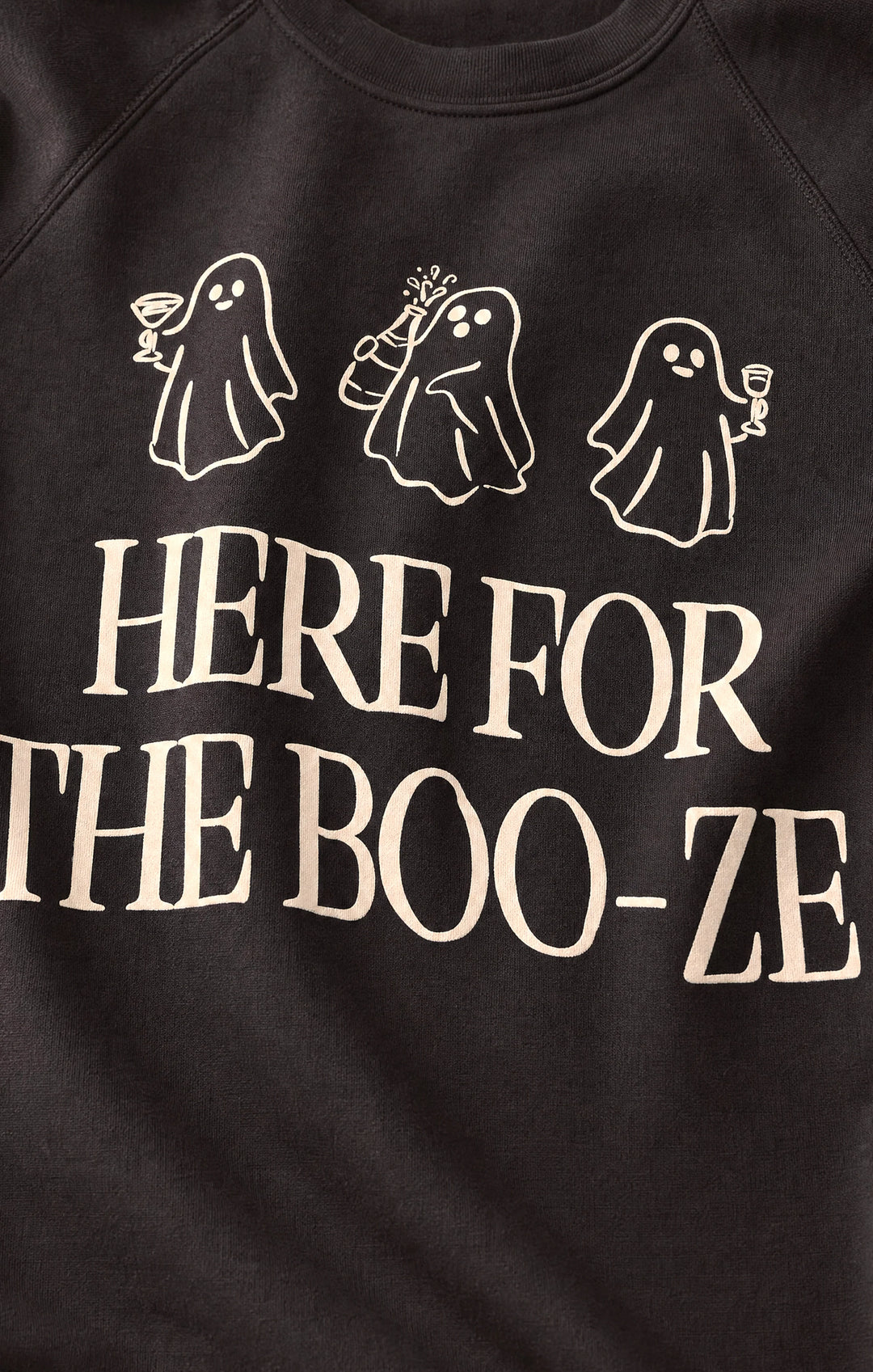 Z-Supply Women's Booze Graphic Sweatshirt - Ash Black - Sun Diego Boardshop