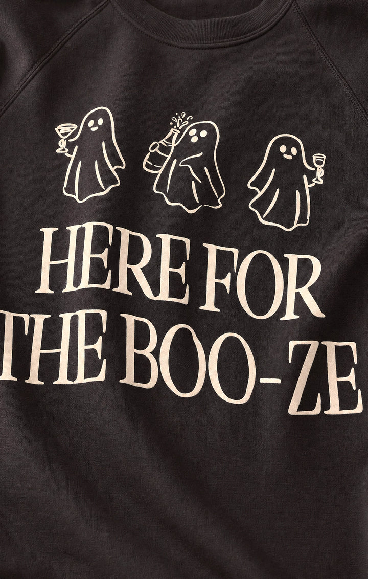 Z-Supply Women's Booze Graphic Sweatshirt - Ash Black - Sun Diego Boardshop