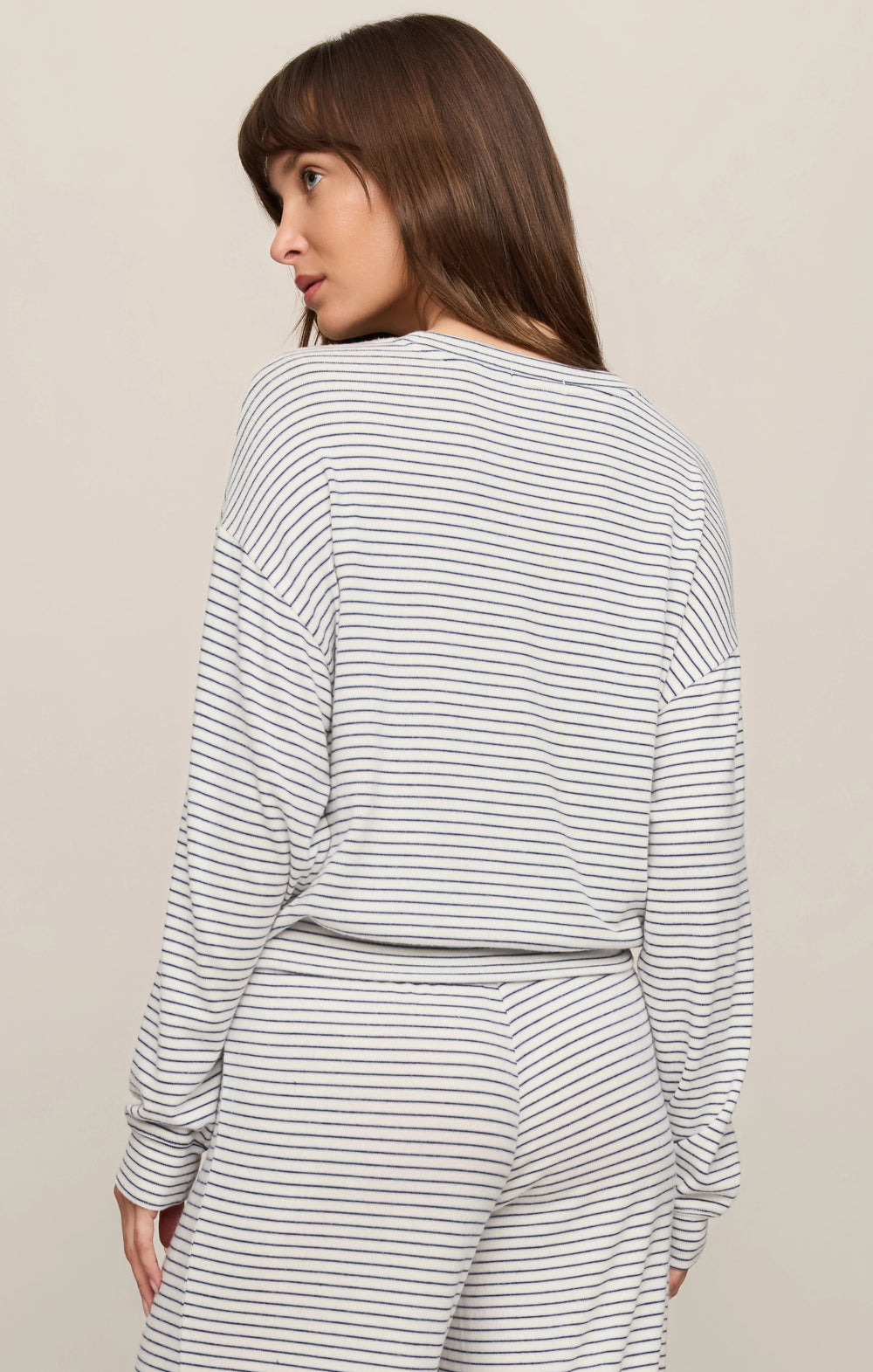 Z-Supply Women's Classic Stripe Long Sleeve Top - Eclipse - Sun Diego Boardshop