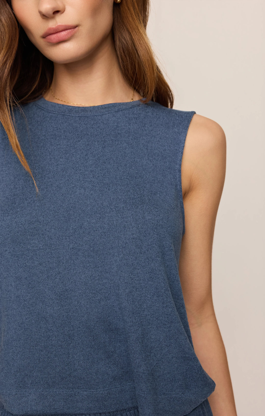 Z-Supply Women's Sloane Silky Jersey Tank - True Navy - Sun Diego Boardshop