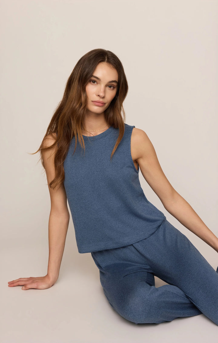 Z-Supply Women's Sloane Silky Jersey Tank - True Navy - Sun Diego Boardshop