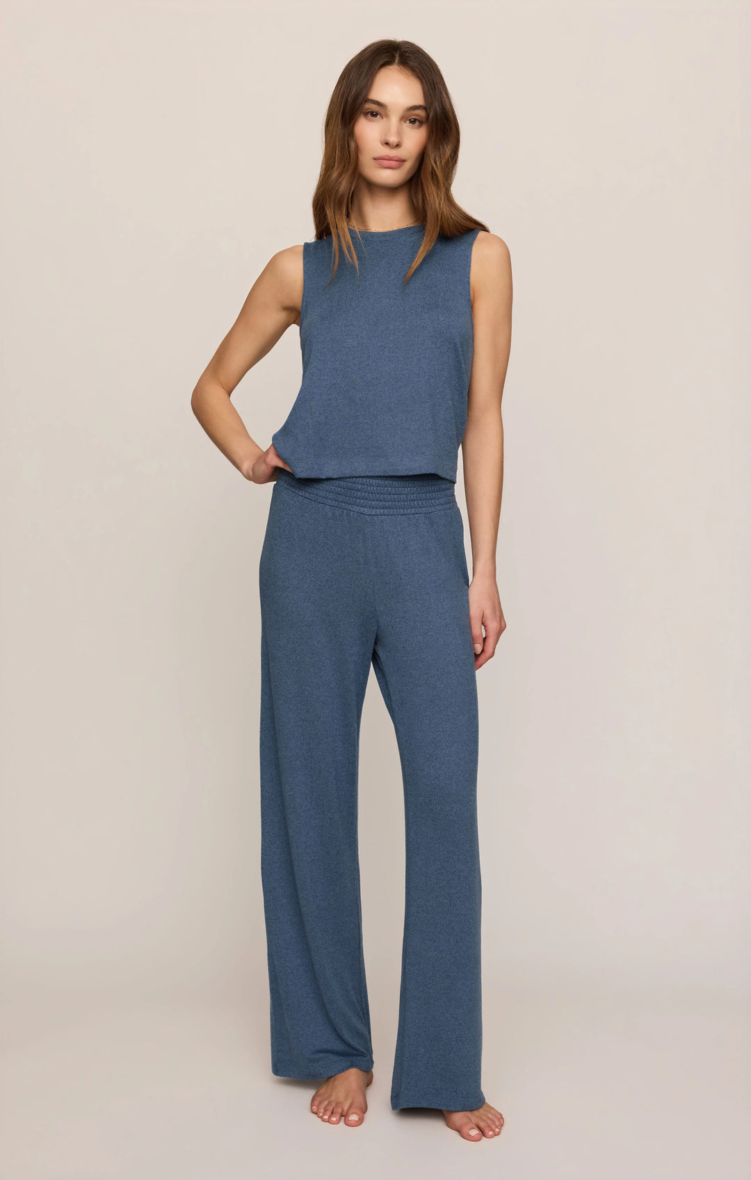 Z-Supply Women's Sloane Silky Jersey Tank - True Navy - Sun Diego Boardshop
