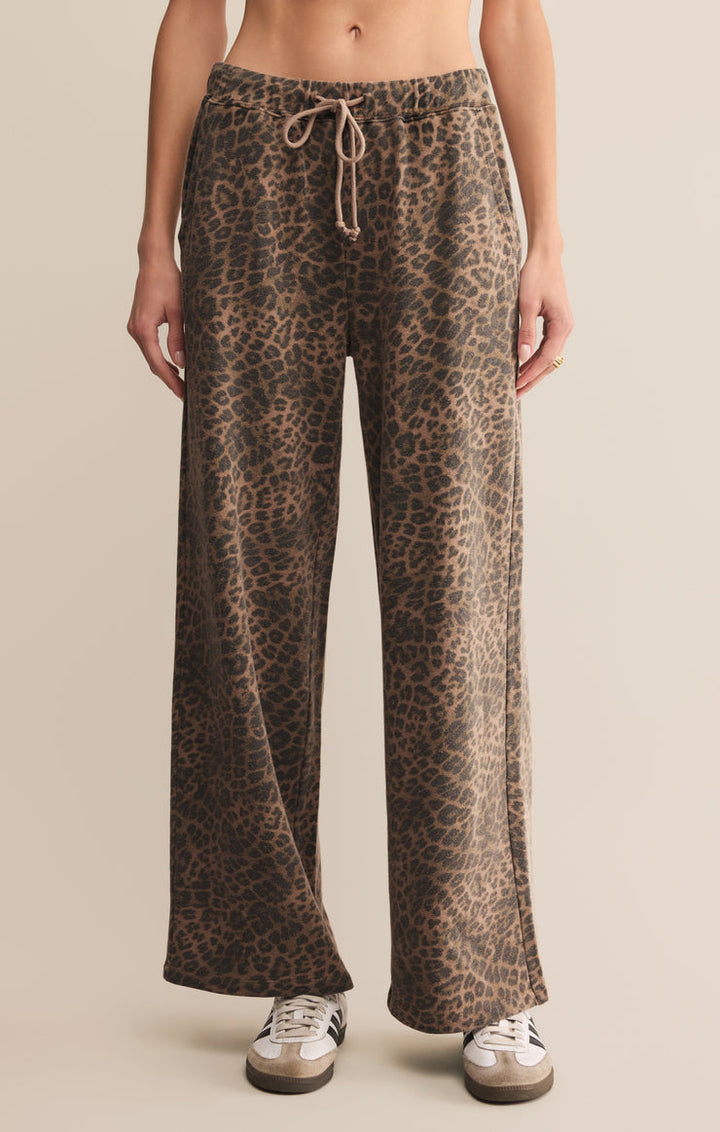 Z-Supply Hunter Knit Leopard Pant - Desert Tan - Sun Diego Boardshop