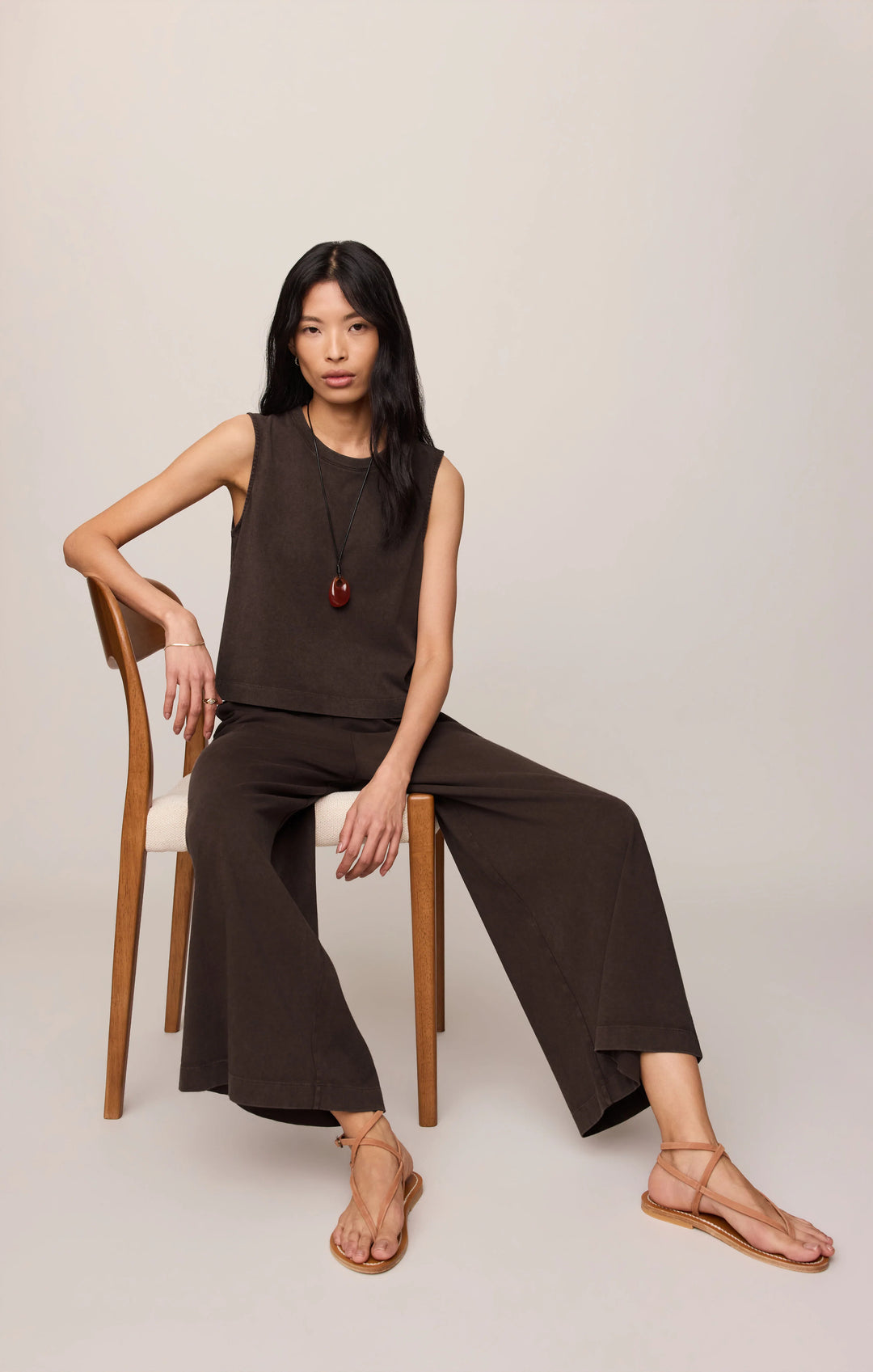 Z-Supply Women's Scout Jersey Pant - Dark Chocolate